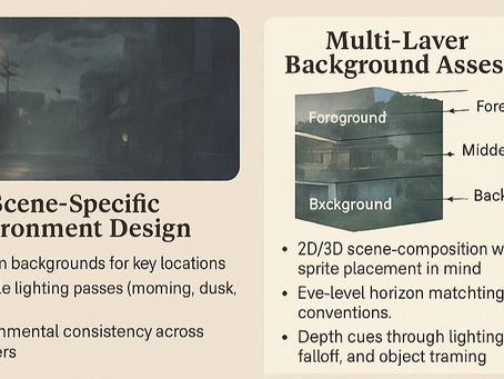 B2B Environment Design for Visual Novel Studios